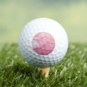 Rosa marmorierter Hintergrund Golfball (Insitu T-Shirt)