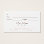 Rosa Marmorkarte (Rückseite)