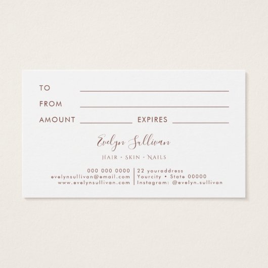 Rosa Marmorkarte (Rückseite)