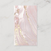 rosa Marmorkarte Visitenkarte (Rückseite)