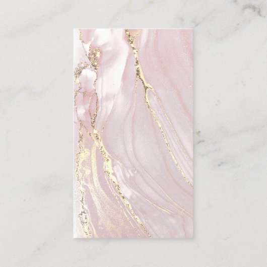 rosa Marmorkarte Visitenkarte (Rückseite)