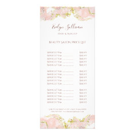 Rosa Marmorkarte Werbekarte