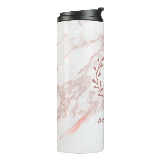 rosa Marmorkraut Thermosbecher (Nach links gedreht)