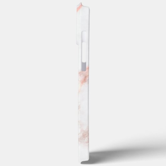 Rosa Marmormonogramm für alle Initial- und Namensf Case-Mate iPhone Hülle (Rückseite / Links)