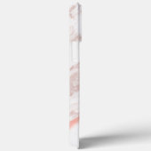 Rosa Marmormonogramm für alle Initial- und Namensf Case-Mate iPhone Hülle (Rückseite / Rechts)