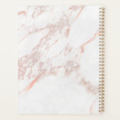 Rosa Marmormonogramm für alle Initial- und Namensf Planer (Rückseite)