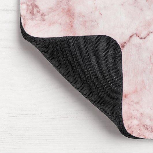Rosa MarmorMousepad Mousepad (Ecke)