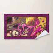 Rosa, Marmormuster aus lila gefärbte Krawatte und Badhandtuch Set (Handtuch)