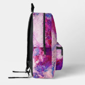 Rosa Marmormuster Bedruckter Rucksack (Links)