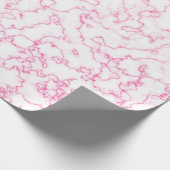 rosa Marmormuster Geschenkpapier (Ecke)
