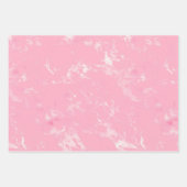 rosa Marmormuster Geschenkpapier Set (Vorderseite 3)