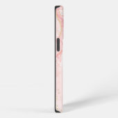 rosa Marmormuster iPhone Hülle (Rechte Seite)