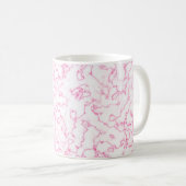 rosa Marmormuster Kaffeetasse (VorderseiteRechts)