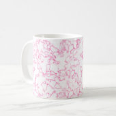 rosa Marmormuster Kaffeetasse (Vorderseite Links)