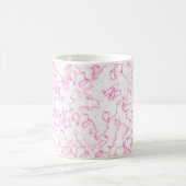 rosa Marmormuster Kaffeetasse (Mittel)