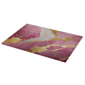 Rosa Marmormuster mit Gold Schneidebrett (Ecke)
