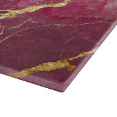 Rosa Marmormuster mit Gold Schneidebrett (Ecke)