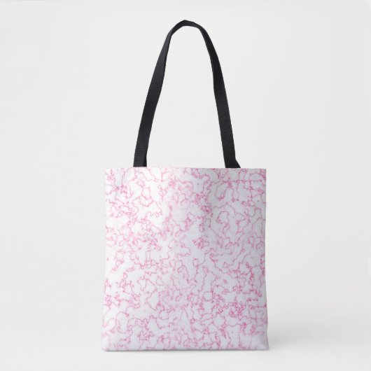 rosa Marmormuster Tasche (Vorderseite)