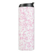 rosa Marmormuster Thermosbecher (Nach links gedreht)