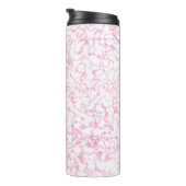 rosa Marmormuster Thermosbecher (Nach rechts gedreht)