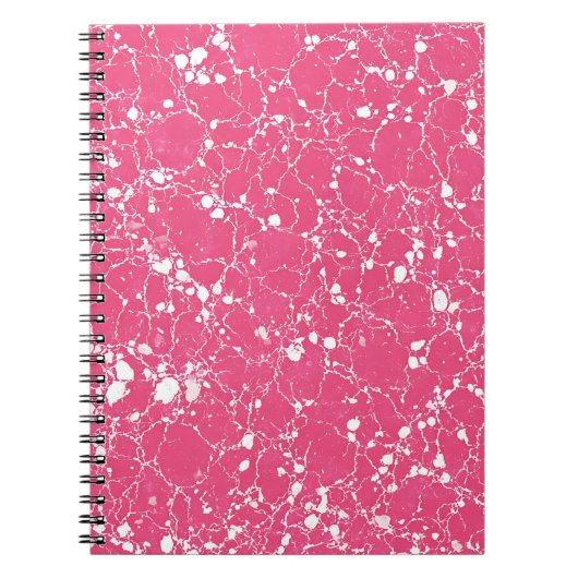 Rosa Marmornotizbuch Notizblock (Vorderseite)