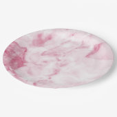 Rosa MarmorPappteller Pappteller (Schrägansicht)