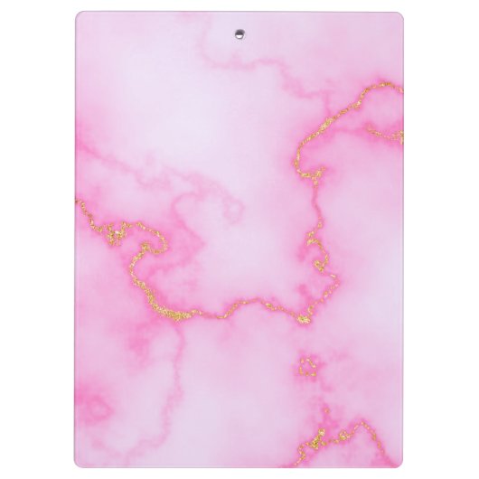 Rosa Marmorplatte Klemmbrett (Rückseite)