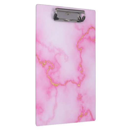 Rosa Marmorplatte Klemmbrett (Rechts)