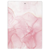 Rosa Marmorplatte Klemmbrett (Rückseite)