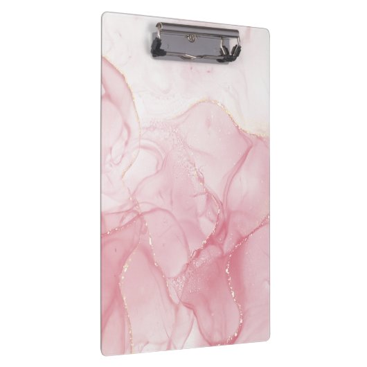Rosa Marmorplatte Klemmbrett (Rechts)