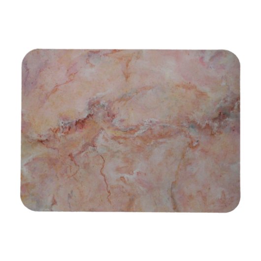 Rosa Marmorplatte Magnet (Horizontal)