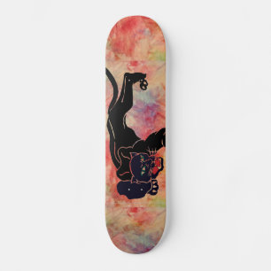 Rosa Marmorskateboard Black Panther Skateboard