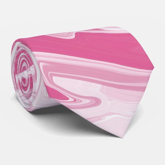 Rosa Marmorstein Krawatte (Gerollt)