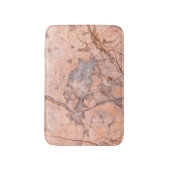 Rosa Marmorstein mit Grau Badematte (Vorderseite Vertikal)