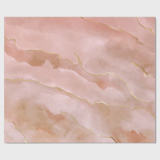 Rosa Marmorstruktur Geschenkpapier (Flach)