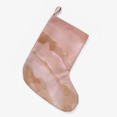 Rosa Marmorstruktur Kleiner Weihnachtsstrumpf (Vorderansicht (hängend))