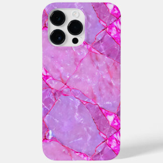 Rosa Marmorstruktur, Marmoreffekt Case-Mate iPhone 14 Pro Max Hülle