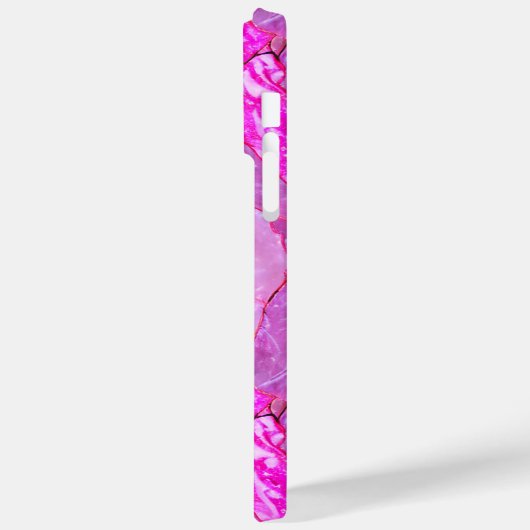 Rosa Marmorstruktur, Marmoreffekt Case-Mate iPhone Hülle (Rückseite / Links)