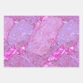 Rosa Marmorstruktur, Marmoreffekt Geschenkpapier Set (Vorderseite 3)