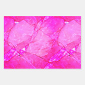 Rosa Marmorstruktur, Marmoreffekt Geschenkpapier Set (Vorderseite 2)