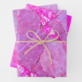 Rosa Marmorstruktur, Marmoreffekt Geschenkpapier Set (Beispiel)