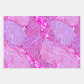 Rosa Marmorstruktur, Marmoreffekt Geschenkpapier Set (Vorderseite)