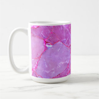 Rosa Marmorstruktur, Marmoreffekt Kaffeetasse