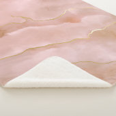 Rosa Marmorstruktur Sherpadecke (3/4)