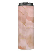 Rosa Marmorstruktur Thermosbecher (Rückseite)