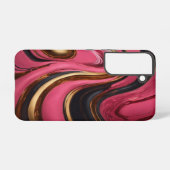 Rosa Marmorträume Samsung Galaxy Hülle (Rückseite (Horizontal))