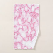 Rosa Marmortuch-Set Badhandtuch Set (Handtuch)