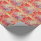 rosa Marmorwackelpapier Geschenkpapier (Ecke)