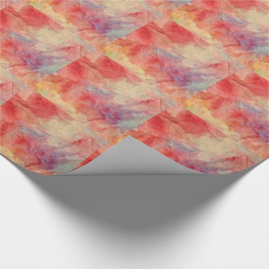 rosa Marmorwackelpapier Geschenkpapier (Ecke)