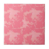 Rosa Marmorwolke abstrakt Fliese (Vorderseite)